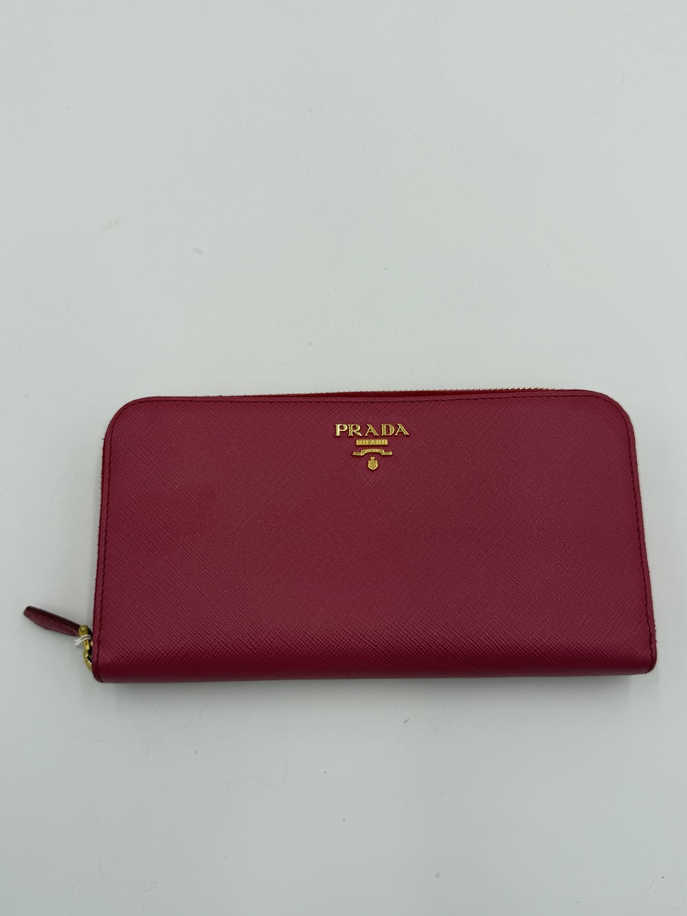 Prada Saffiano Zip Wallet